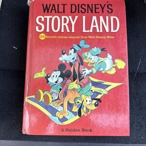 1965 Walt Disney's Story Land: A Golden Book 55 Disney Stories Color Illustrated